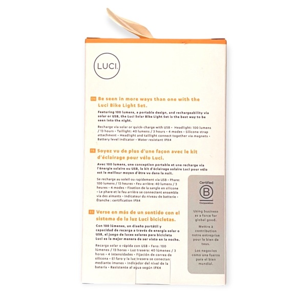 NEW Mpowerd Luci Solar Bike Light Set - Picture 2 of 13